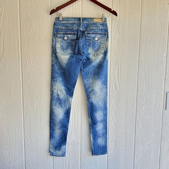 True Religion Acid Wash Skinny Jeans - Picture 2 of 9